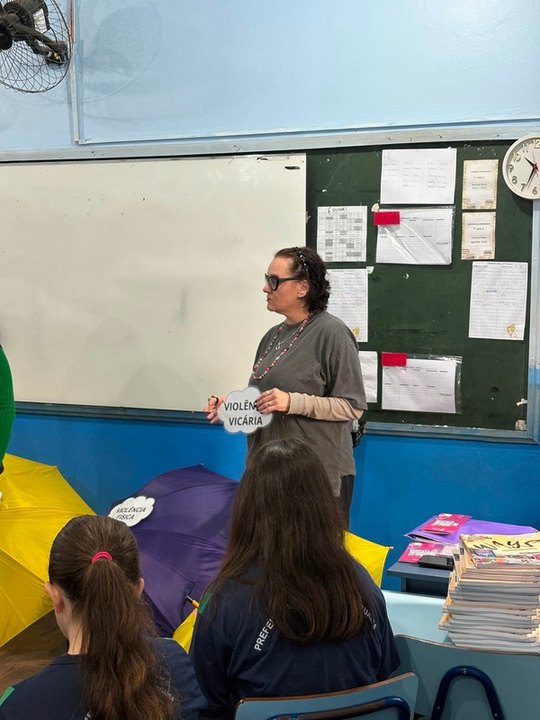 Roda de conversa em escola