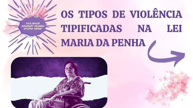 Os tipos de violência tipificadas na Lei Maria da Penha